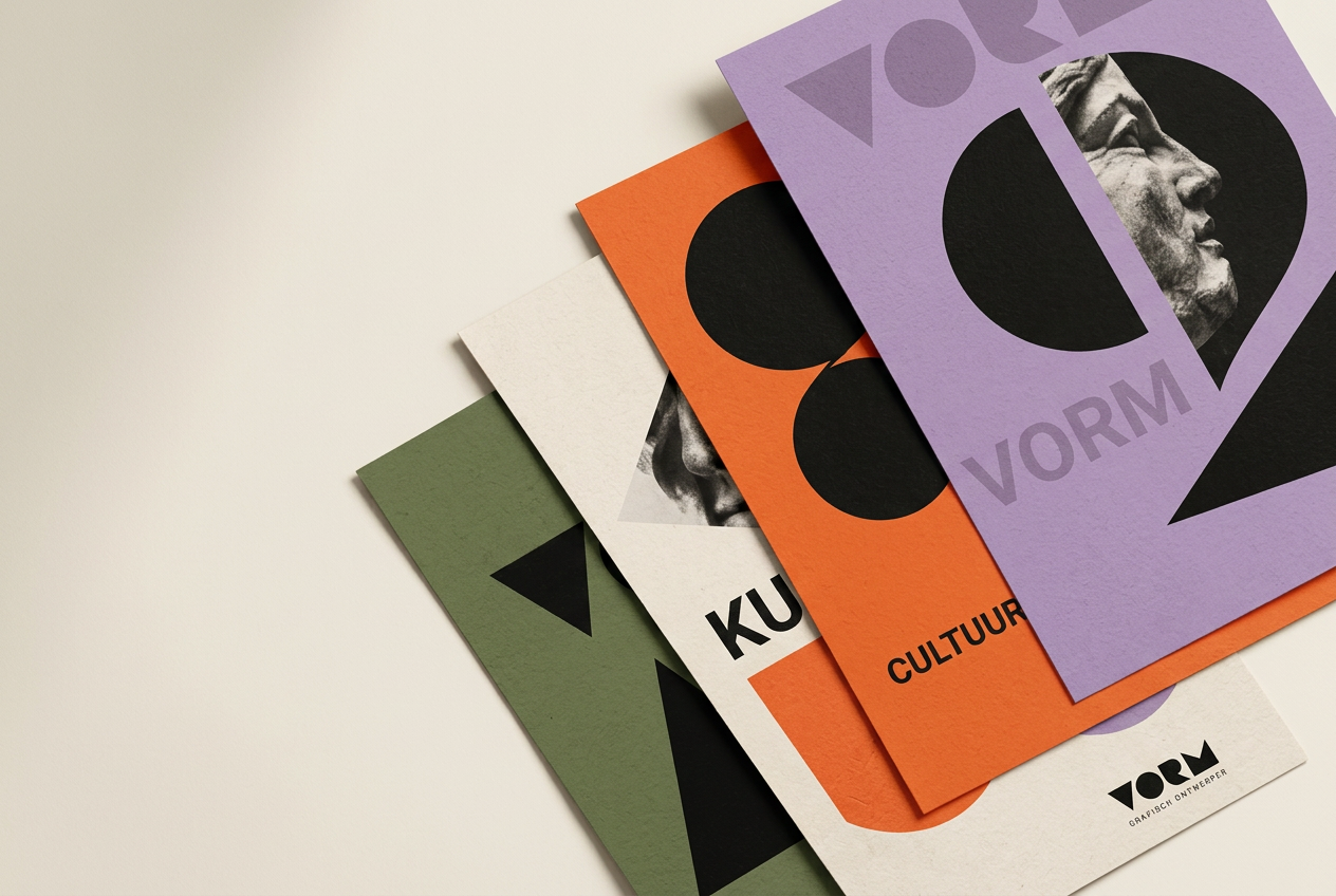 Grafische VORM-posters op tactiel papier